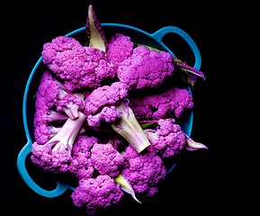 Image showing Fresh Purple Cauliflower