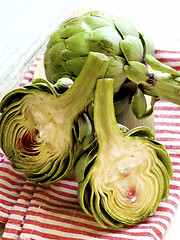 Image showing Raw Fresh Artichokes