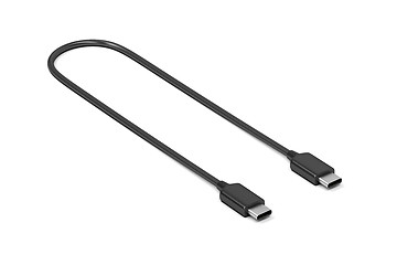 Image showing Black usb-c cable
