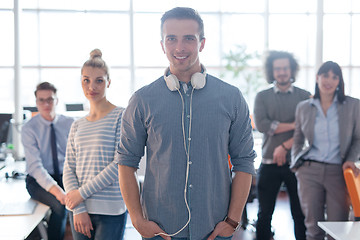 Image showing Portrait of young casual businessman