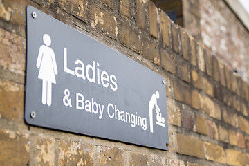 Image showing Ladies Toilet Sign