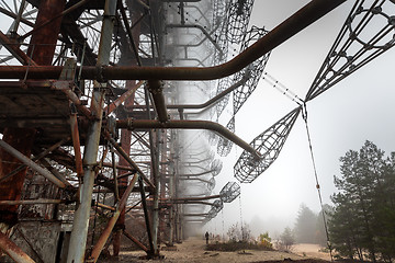 Image showing Duga Antenna Complex in Chernobyl Exclusion zone 2019