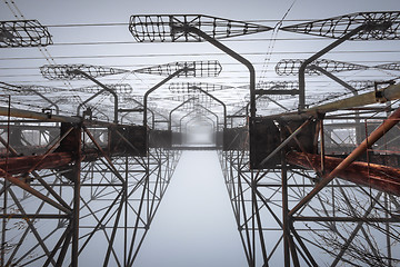 Image showing Duga Antenna Complex in Chernobyl Exclusion zone 2019