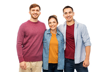 Image showing group of smiling friends