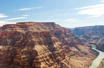 Image showing view of grand canyon cliffs and colorado river