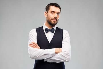 Image showing man in party clothes and bowtie