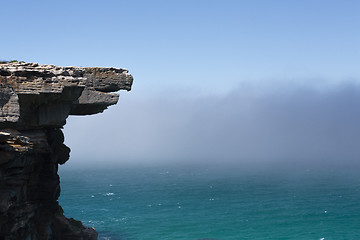 Image showing Eagle Rock and the mysterious sea fog