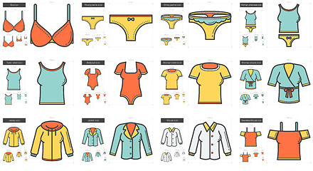 Image showing Clothes line icon set.