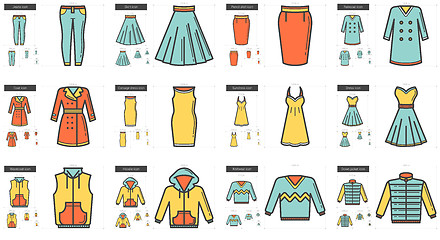 Image showing Clothes line icon set.