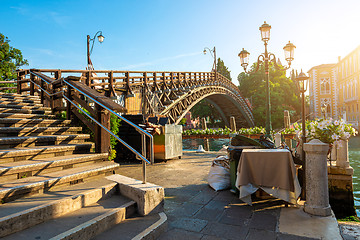 Image showing Accademia Bridge in Venice