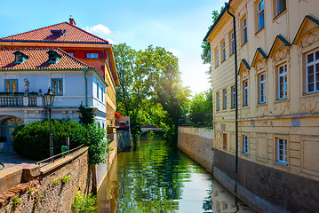 Image showing View on channal in Prague