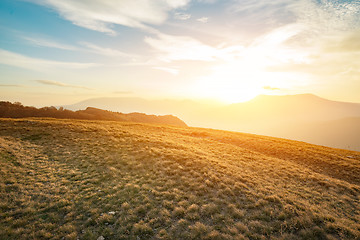 Image showing Beautiful sunset in Crimean