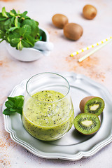 Image showing kiwi smoothie