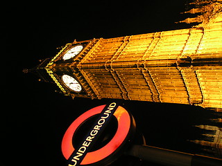 Image showing Big Ben by night