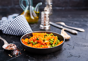 Image showing fried corn with carrot