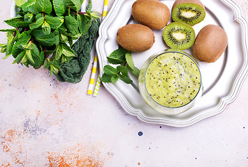 Image showing kiwi smoothie