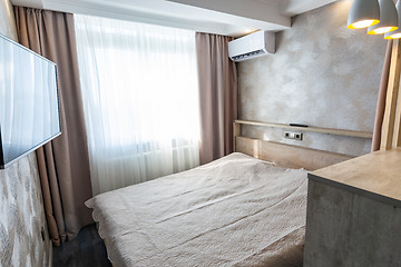Image showing Hotel room bedroom interior