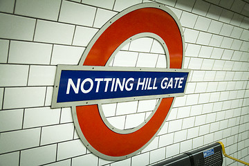 Image showing Notting Hill Gate