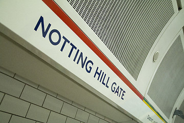 Image showing Notting Hill Gate