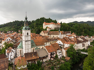 Image showing Medieval Castle in old town of Skofja Loka, Slovenia