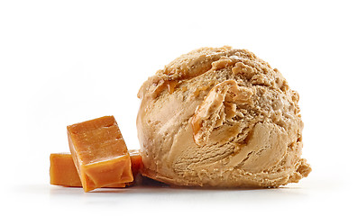 Image showing caramel ice cream