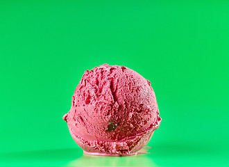 Image showing red cherry ice cream 