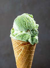 Image showing pistachio ice cream