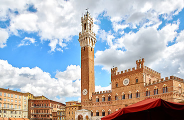 Image showing View of historic tuscan city Siena, Italy