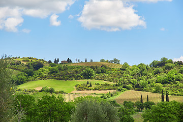 Image showing Tuscany landscape, Toscana, Italy