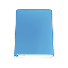 Image showing Blue power bank