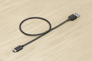 Image showing Usb-a to usb-c cable
