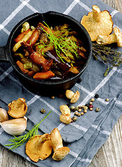 Image showing Roasted Chanterelles Ragout 