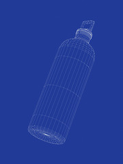 Image showing 3d sport water bottle