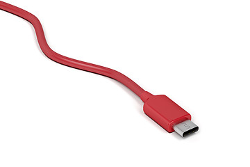 Image showing Red USB-C cable