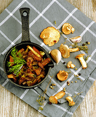 Image showing Roasted Chanterelles Ragout 