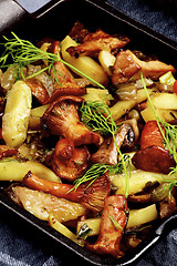 Image showing Roasted Chanterelles Ragout 