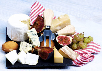 Image showing Gourmet Cheese Plate