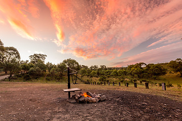 Image showing Camping in the Australian outback