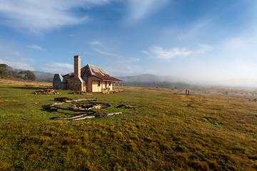 Image showing Old homestead in rural  bushland