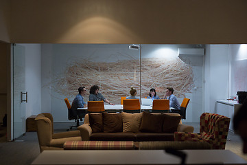 Image showing Business Team At A Meeting at modern office building