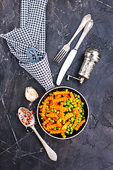 Image showing fried corn with carrot