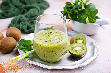 Image showing kiwi smoothie