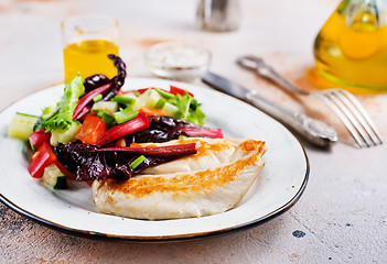 Image showing chicken and salad