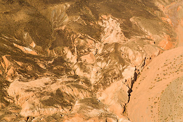 Image showing aerial view of grand canyon from helicopter