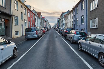 Image showing Townhouses in Reykjavik, Iceland