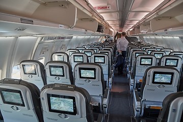 Image showing Plane cabin interior