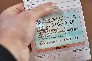 Image showing Showing Japan Rail Pass