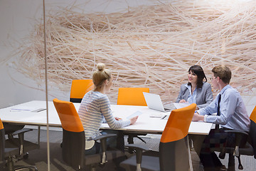 Image showing Business Team At A Meeting at modern office building