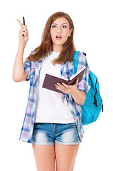 Image showing Teen girl student