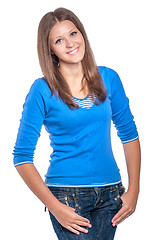 Image showing Portrait of beautiful teen girl